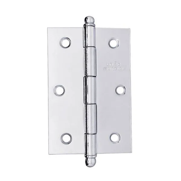 Dobradiça Pino Bola Cromada 3 Peças União Mundial Dobradiça Pino Bola 3.1/2"X2.5/16" até 21Kg Cromada 03 Peças