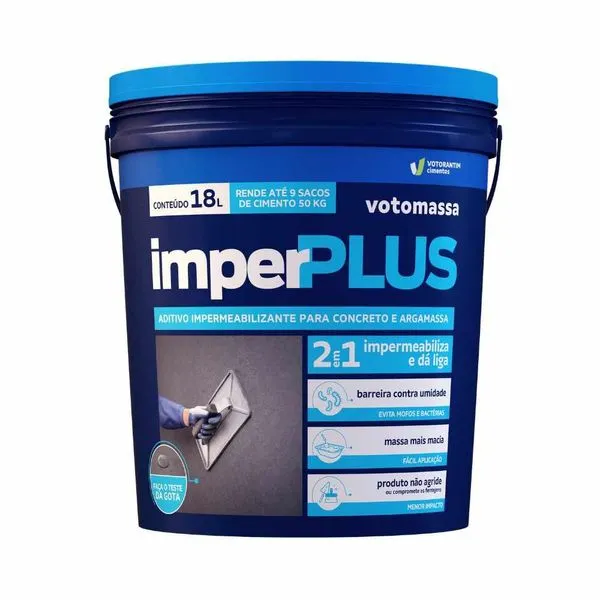 Aditivo Impermeabilizante Votomassa Imperplus Votoran Aditivo Impermeabilizante Votomassa Imperplus 18L Votoran