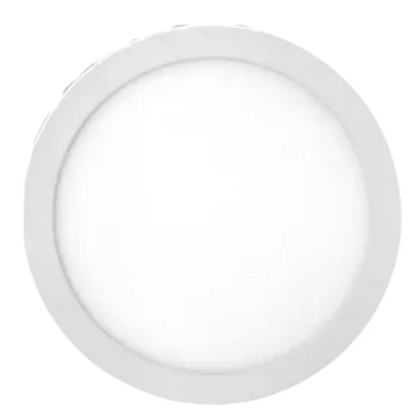 Painel LED de Embutir Redondo Luz Branca Bivolt Kian Painel de Led Embutir Redondo 18W 22x22cm 850 Lúmens Luz Branca