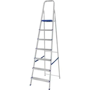 Escada 7 Degraus Alumínio Mor Prata