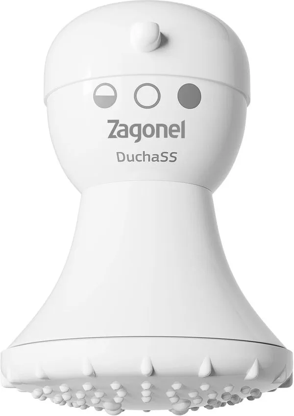 Chuveiro Elétrico Zagonel SS 3 Temperaturas Branco 5400W 110V