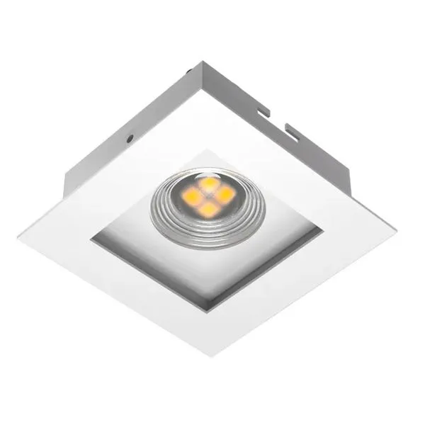 Spot de Embutir para Lâmpada PAR16 GU10 1 Luz em Alumínio Branco Orluce Spot de embutir par16 1 luz gu10 bcm-bcm ORLUCE