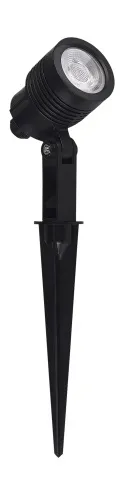 Espeto para Jardim LED IP65 3W 3000K Preto Clean Blumenau