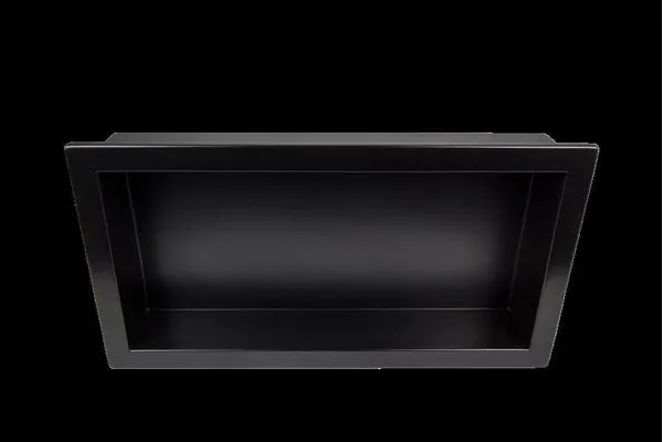 Nicho p/ Banheiro Nice 34x94cm Preto Fosco Venturini