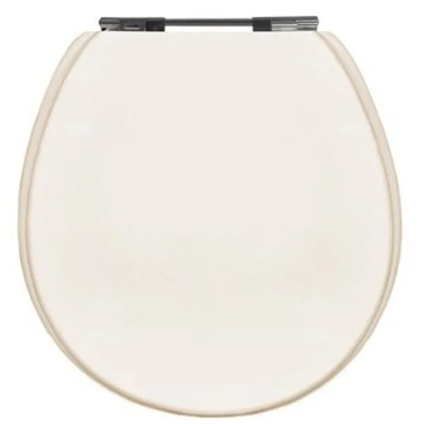 Assento Sanitário Modelo Ravena MDF acabamento UV Creme Alterna