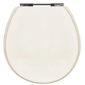 Assento Sanitário Modelo Ravena MDF acabamento UV Creme Alterna