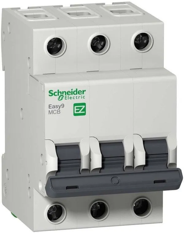 Disjuntor DIN 3 Polos Tripolar 10A Curva de Disparo C Schneider Eletric