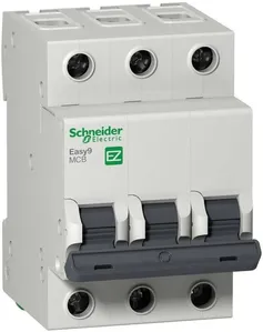 Disjuntor DIN 3 Polos Tripolar 10A Curva de Disparo C Schneider Eletric