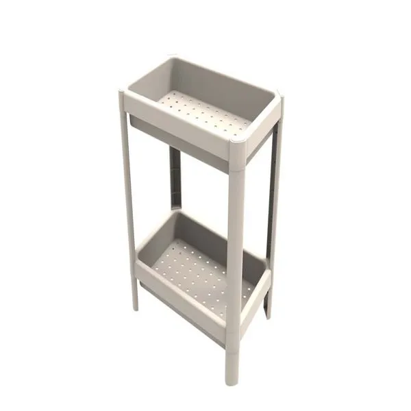 Estante Plástica 23X36 Com 2 Prateleiras Fendi Geo Grifit