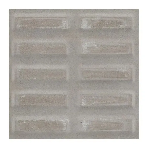 Piso Ladrilho Hidráulico Rampa Filete Cinza Borda Reta 20X20cm Caixa com 0,40 m² Cimartex