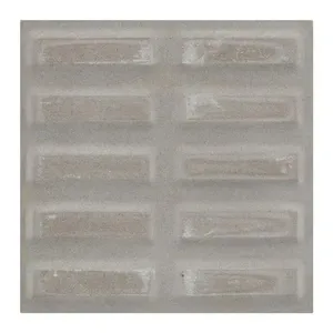 Piso Ladrilho Hidráulico Rampa Filete Cinza Borda Reta 20X20cm Caixa com 0,40 m² Cimartex