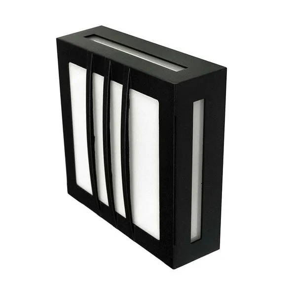 Balizador de alumínio para 1 lâmpada G9 3W 5000K 127V TBQ 20 preto Taschibra