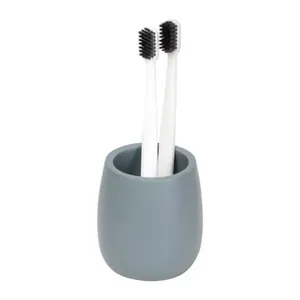 Porta Escova de Dentes Cinza Organic Curvy Coisas e Coisinhas