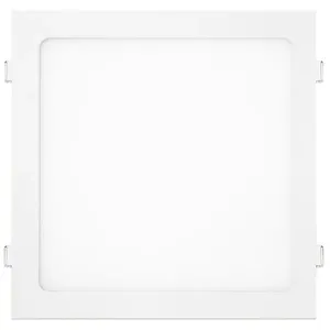 Painel LED de Embutir Quadrado Slim Luz Branca Bivolt Kian Painel de LED Embutir Slim 24W 29,3x29,3cm 1600 Lúmens Luz Branca