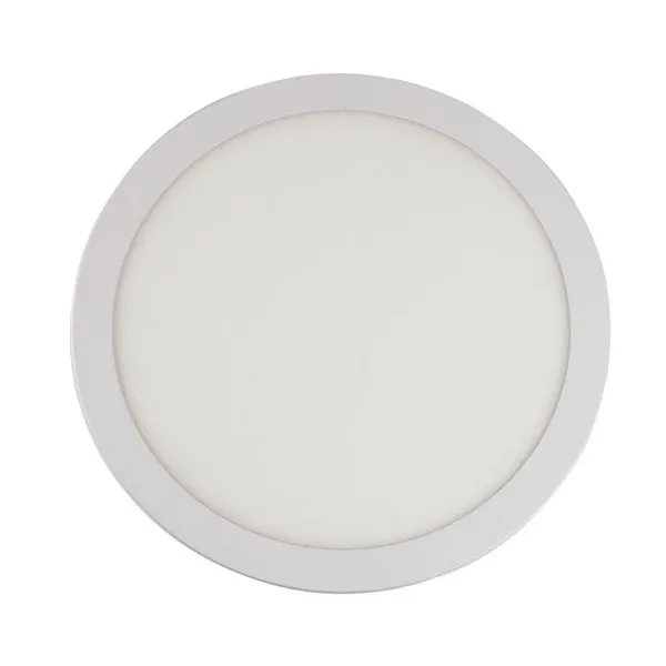 Painel LED de Embutir Slim Redondo Luz Branca Bivolt Bronzearte Painel de LED Embutir Slim 18W 22,5cm 1530 Lúmens Luz Branca