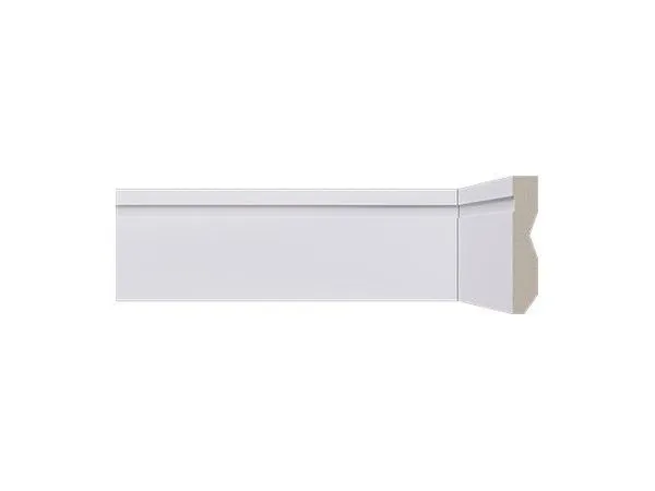 Rodapé de Poliestireno Santa Luzia LEV72 Branco 240x7cm