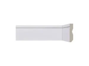Rodapé de Poliestireno Santa Luzia LEV72 Branco 240x7cm