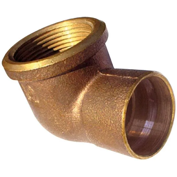 Cotovelo fêmea 22x3/4" roscável bronze R10 Eluma