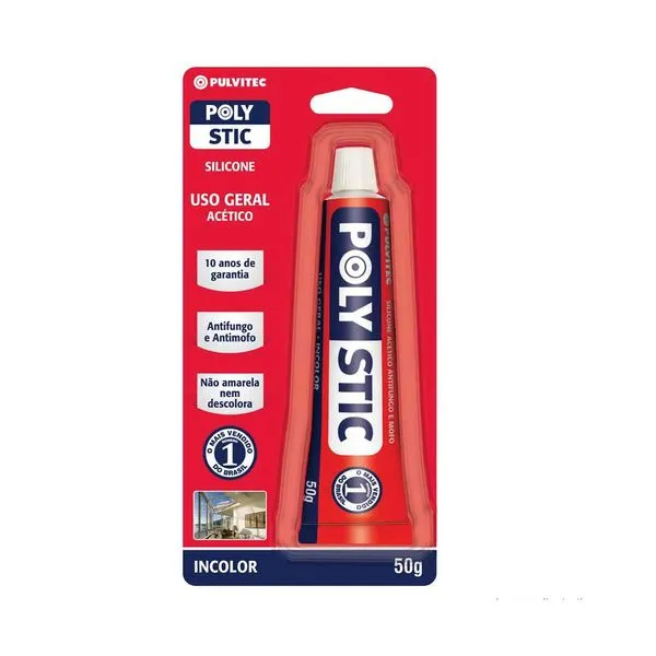 Silicone Polystic anti-fungo 50g incolor Pulvitec