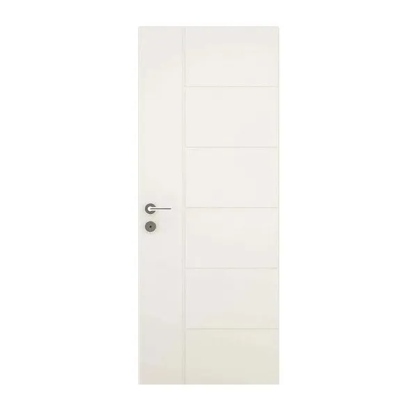 Folha de Porta Decorada Vert Brisa em Madeira MDP 210x72x3,5cm Primer Folha de porta decorada de madeira MDP Vert Brisa 210x72x3,5cm primer