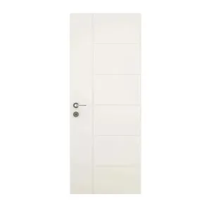 Folha de Porta Decorada Vert Brisa em Madeira MDP 210x72x3,5cm Primer Folha de porta decorada de madeira MDP Vert Brisa 210x72x3,5cm primer