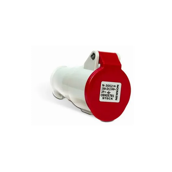 Acoplamento Steck 4 pólos 32A 380/440V vermelho