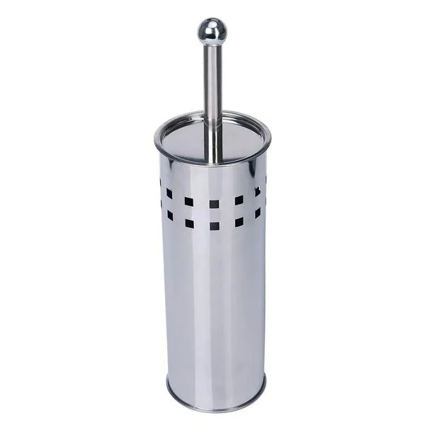 Escova p/ Banheiro c/ Suporte em Inox Espelhado Coisas Coisinhas