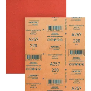 Folha de Lixa para Massa Corrida e Madeira G 220 com 50 folhas A257 NORTON