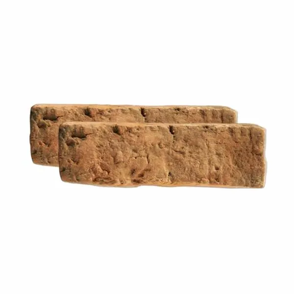 Revestimento de Parede 21x6,5cm Brique Terracota Carvão Passeio