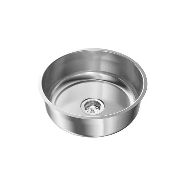 Cuba de inox para embutir Premium RD1C 37x37x17cm sem ladrão Ghelplus