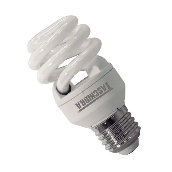 Lâmpada eletrônica fluorescente compacta espiral 11W 127V 6400K T2 Full Taschibra