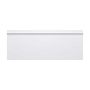 Rodapé Poliestireno Branco 150mm x 2,40m Fundo Primer Santa Luzia