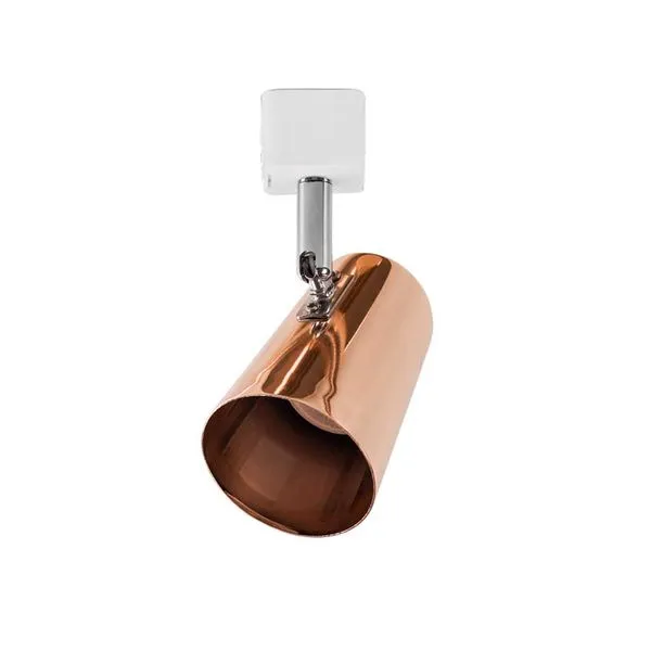 Spot de sobrepor para trilho 50W GU10 cobre Bronzearte