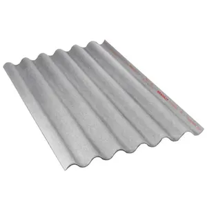 Telha ondulada de fibrocimento 244x92cm 5mm Residencial cinza Brasilit