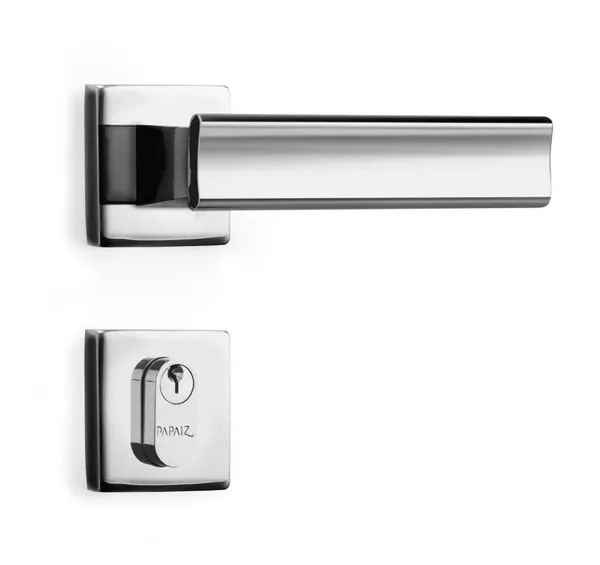 Fechadura Papaiz Externa Bambino Cromada Máquina de 40mm