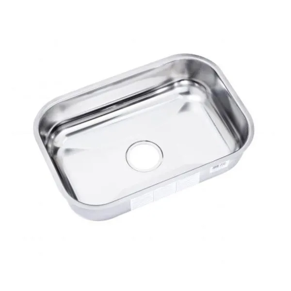 Cuba de Embutir Retangular Aço Inox Alto Brilho 1F Fabrinox Cuba de Embutir Retangular 46x30x14cm Aço Inox Fabrinox 1F