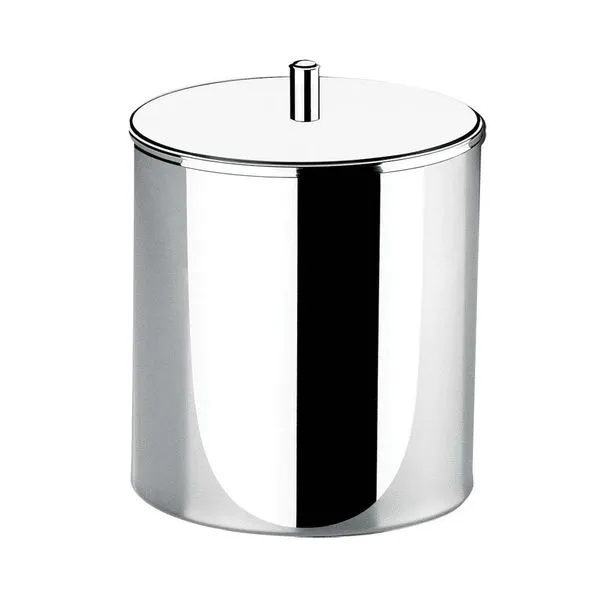 Lixeira de inox 5,4 litros com tampa branca Brinox