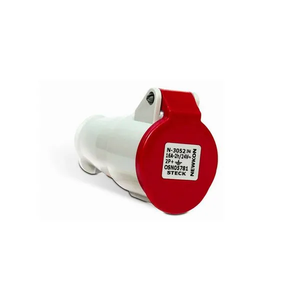 Acoplamento Tomada Móvel 3p T 32a 200v 250v 9h Ip44 Azul Newkon Steck