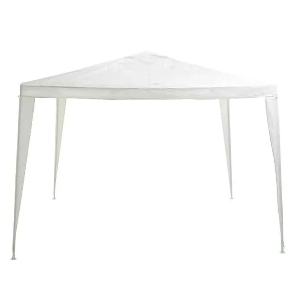 Gazebo de aço 2,4 metros branco Coisas e Coisinhas
