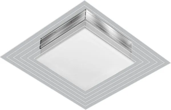 Arandela quadrada LED Tualux 25cm 9W bivolt 3000K amarela Lisboa