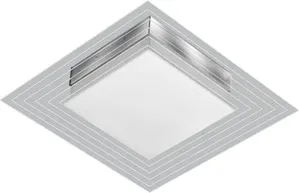 Arandela quadrada LED Tualux 25cm 9W bivolt 3000K amarela Lisboa