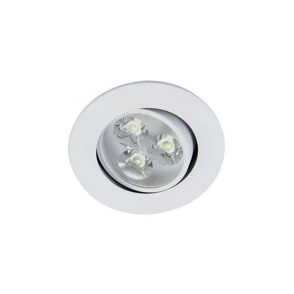 Embutido de aço Easy LED 86mm 6W 3000K GU10 neutra Bronzearte
