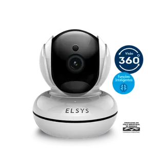 Câmera de Segurança Wi-Fi Rotacional com Inteligência de Vídeo Full Branca ESC-WR3F Elsys