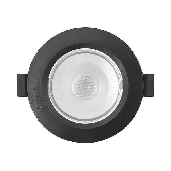 Spot Slim Embutir Led Redondo 112Mm Bivolt 8W 6500K Preto Blumenau