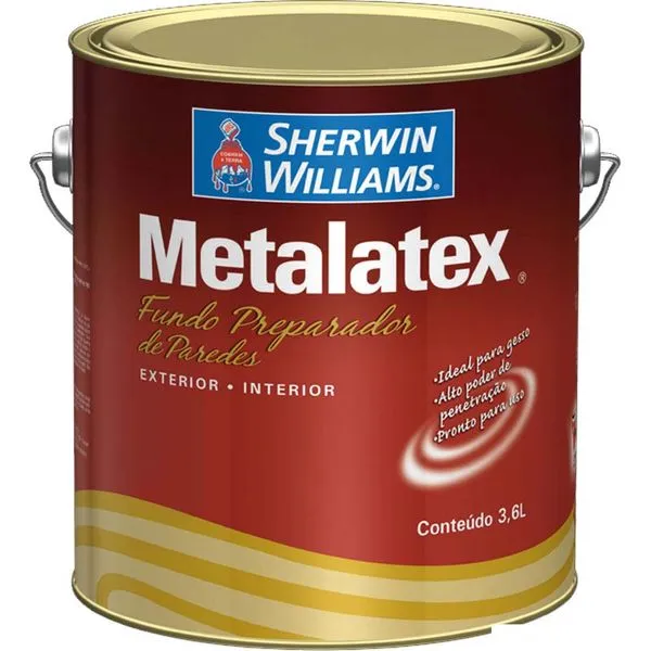 Fundo preparador para paredes Metalatex 3,6 litros Sherwin Williams