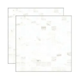 Pastilha de porcelanato 29,1x29,1cm bianco mix 5 peças Portinari