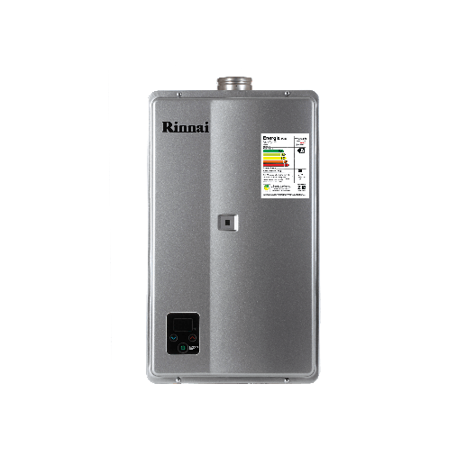 Aquecedor De Água A Gás Digital Reu-E270 Feh 27L Gn Prata Bivolt Rinnai