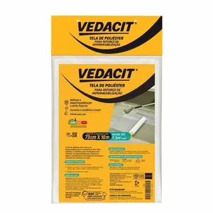 Tela Estruturante Poliéster Vedatex 73cm 10m Vedacit TELA ESTRUT POLIESTER VEDATEX 73CM 10M LAJES E TELHADOS