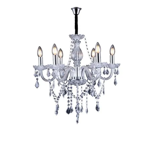 Lustre De Cristal Glam Transparente 6Xe14 Taschibra
