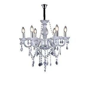 Lustre De Cristal Glam Transparente 6Xe14 Taschibra